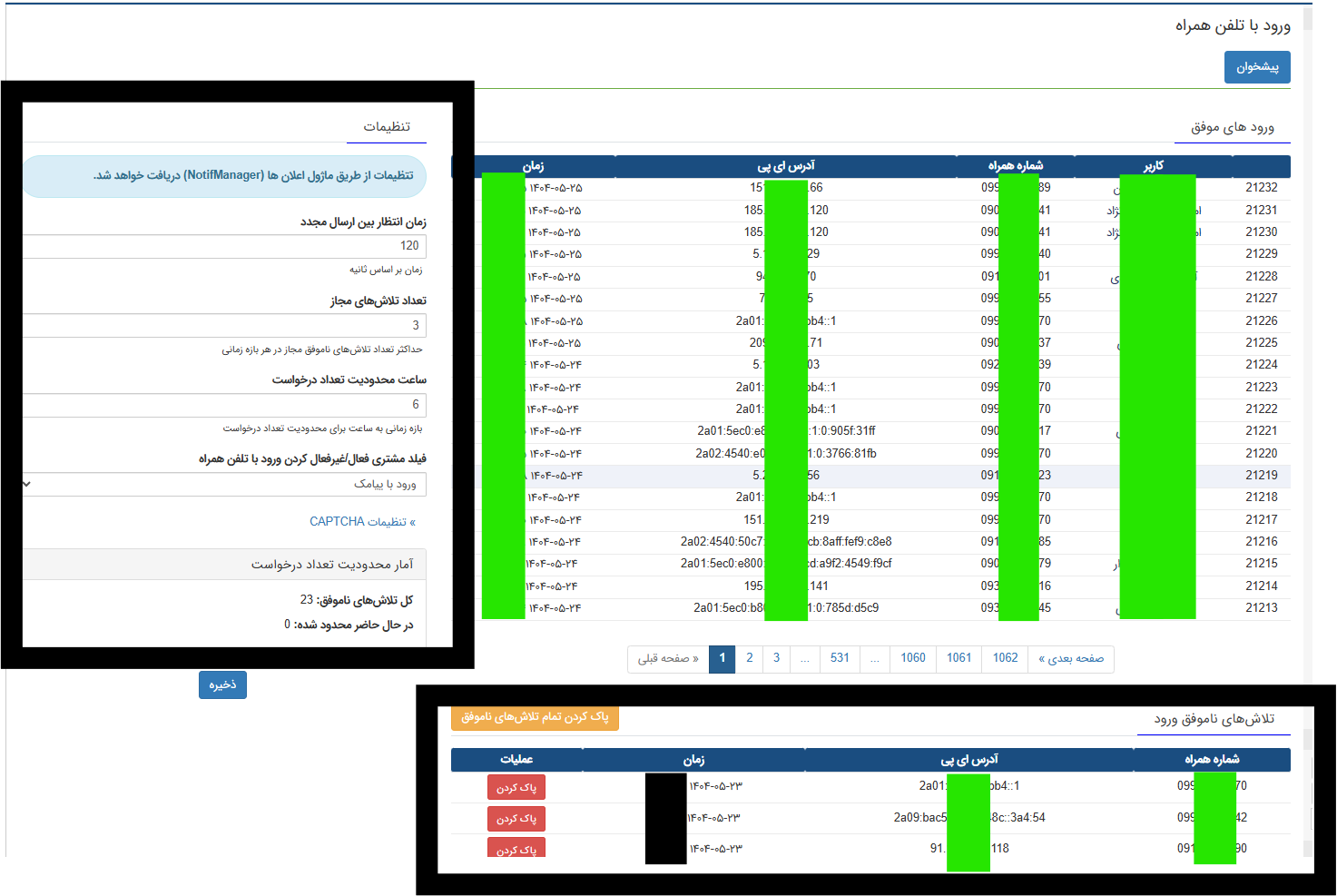 افزونه و ماژول ورود با شماره تماس کاربران whmcs